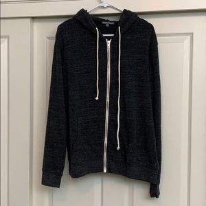 zip up sweatshirt dark gray large